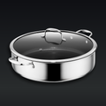 Hybrid Deep Sauté Pan with Lid, 10-QT